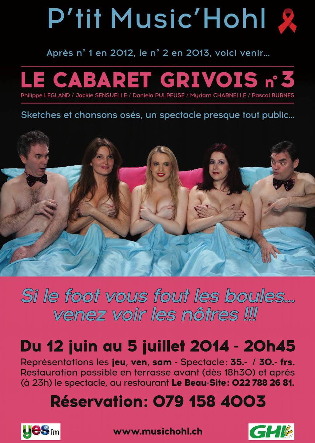 Affiche Le cabaret grivois 2014